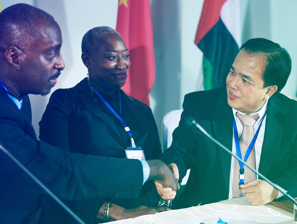 Diversity International People Handshake Agreement Collaboration