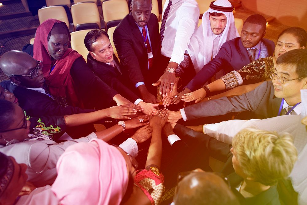 Diversity International People Hands Together Collaboration