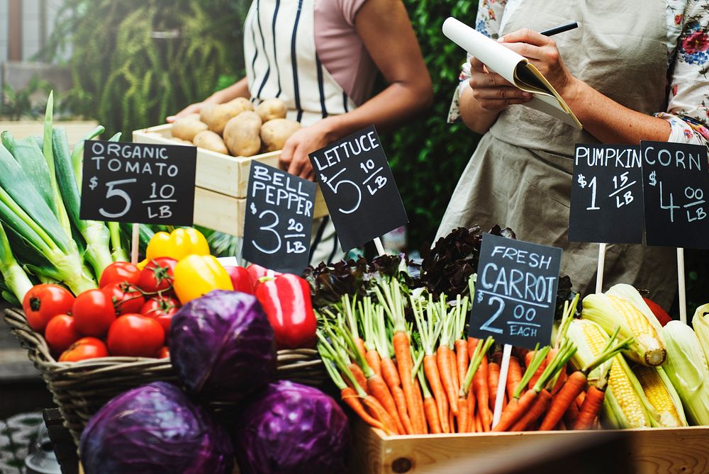 Fresh Vegetable Organic Market Sell
