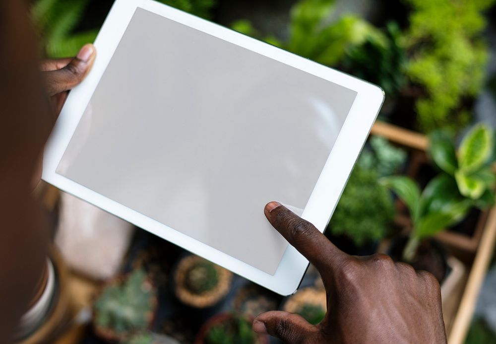 Blank tablet screen