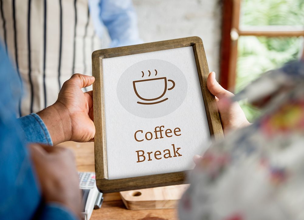 Break Time Sip Coffee Concept