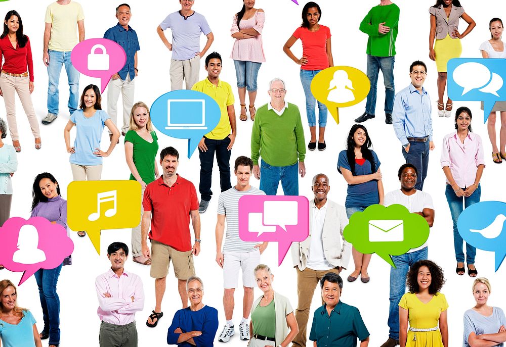 Diversity People Social Networking Communication Community Concept