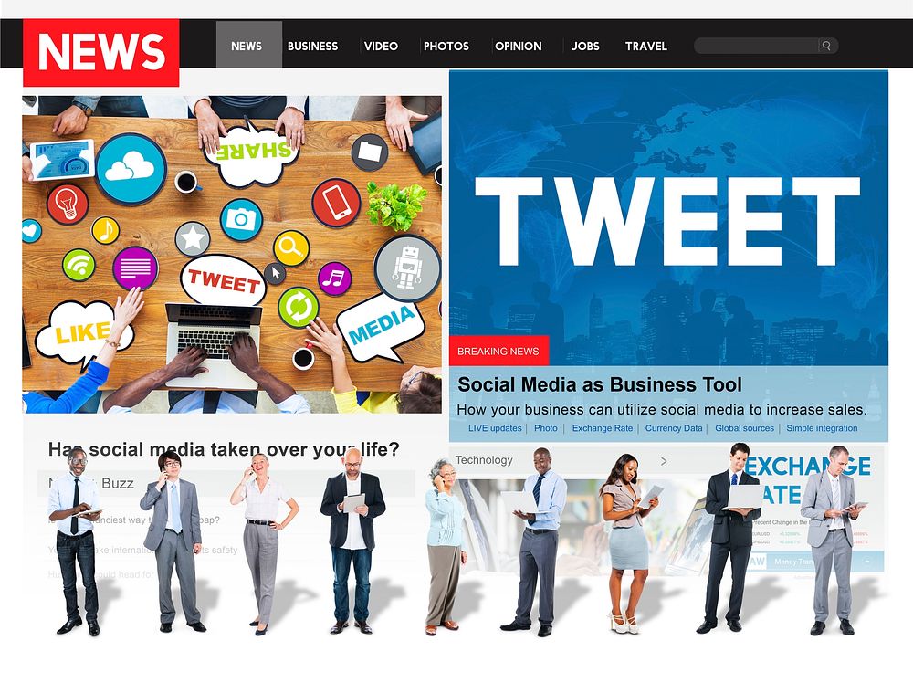Tweet Global Communication Connection Social Networking Concept