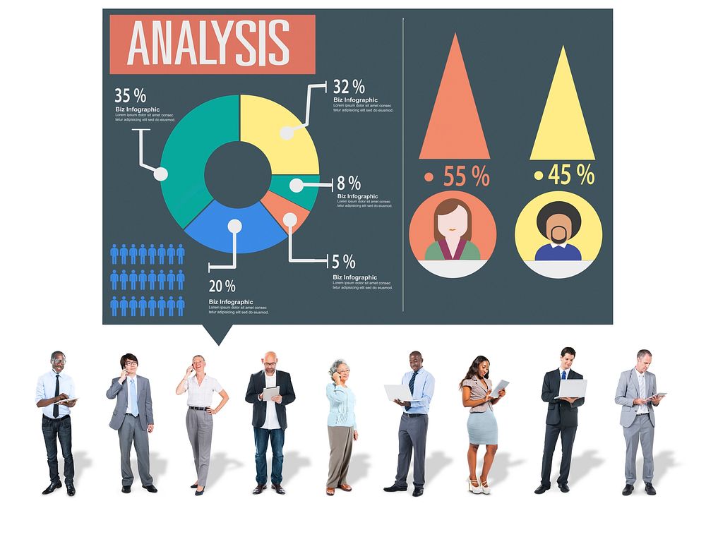 Analysis Analytic Marketing Sharing Graph Diagram Concept