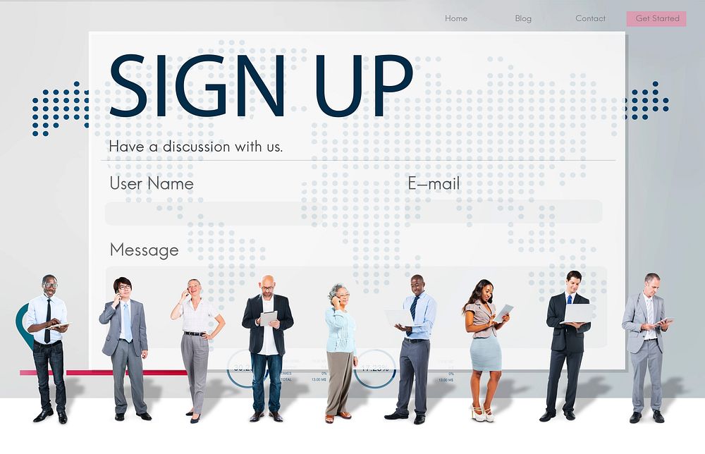 Register Enquiry Online Web Page Concept