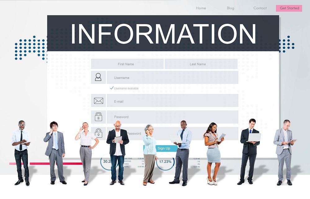 Information Membership Registration Follow Concept