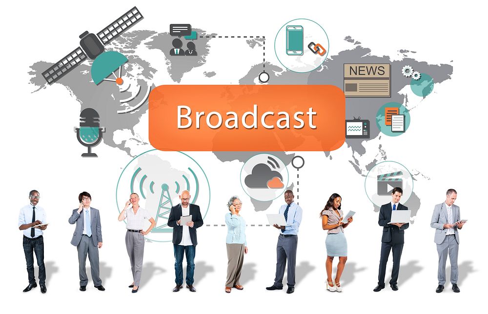 Broadcast Communication Entertainment News Concept