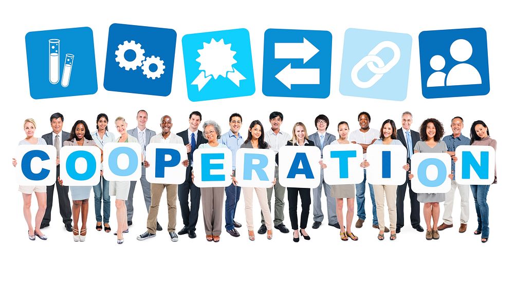 Cooperation Business People Team Teamwork Success Strategy Concept