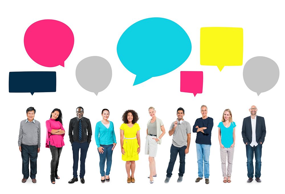 People Communication Diversity Multiethnic Group Global Communication Concept