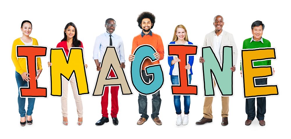Group of People Standing Holding Imagine