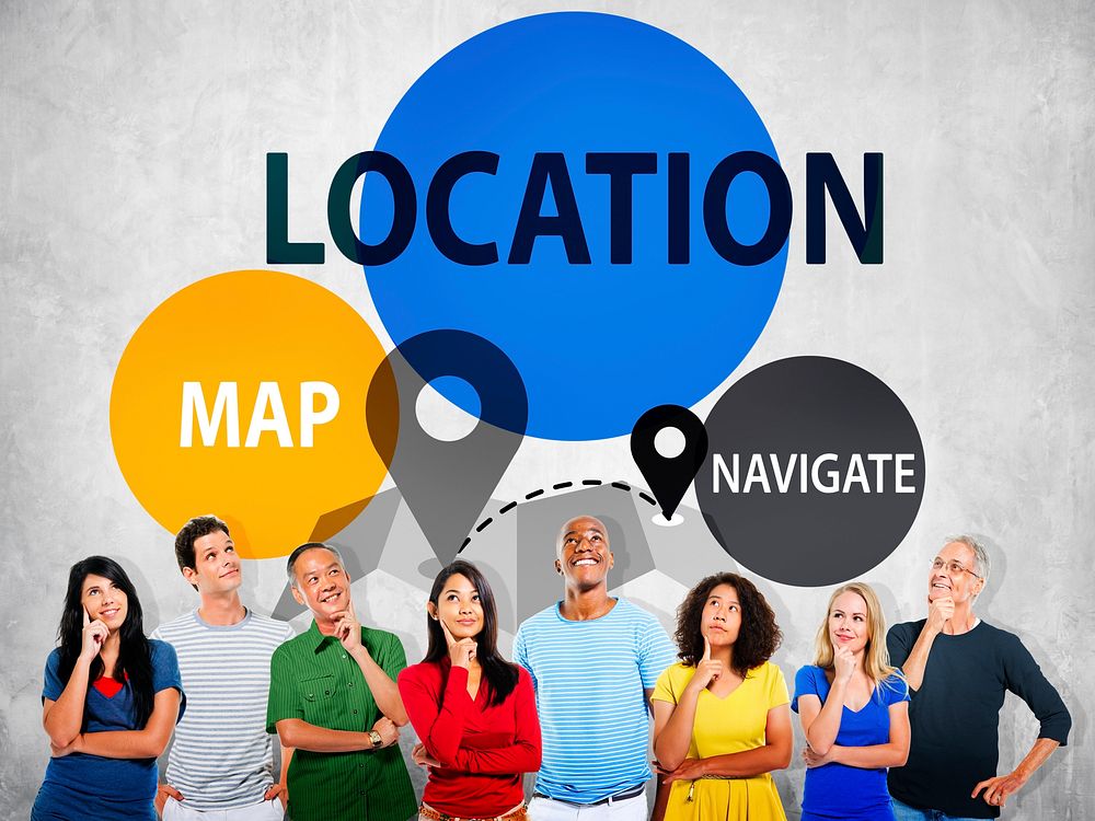 Location Destination Navigation Map Direction Concept