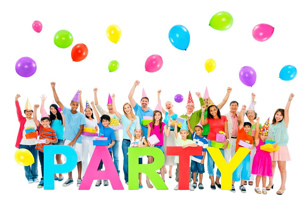 Large Group of People on Party