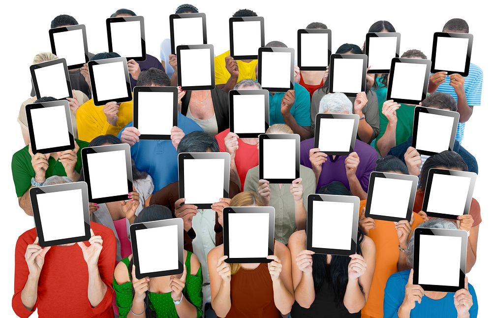 Group of People Digital Tablet Networking Technology Concept