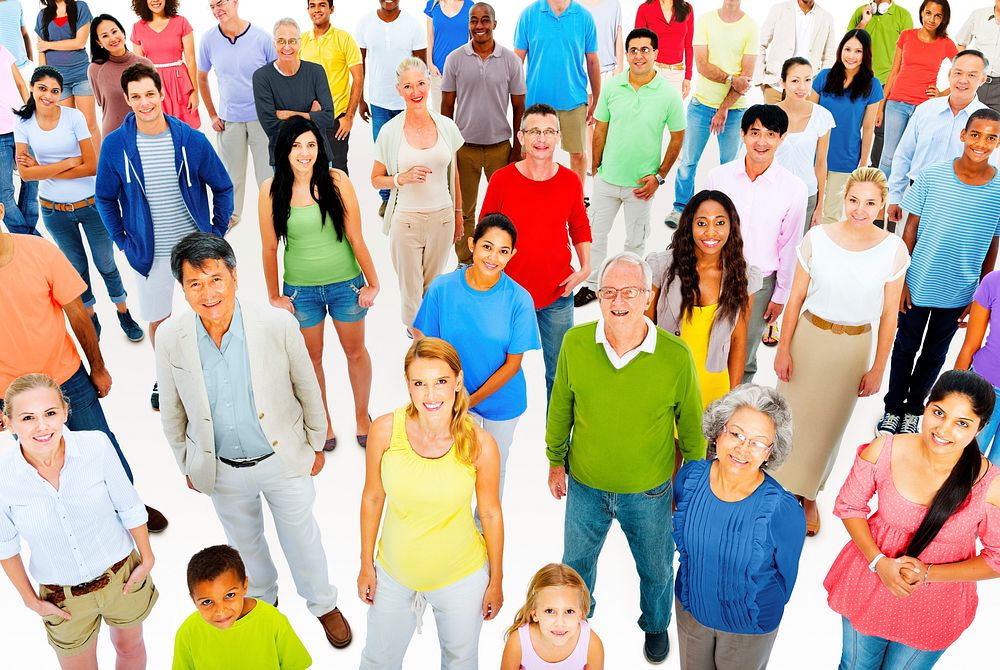Large Group People Working Team Diverse Ethnic Concept