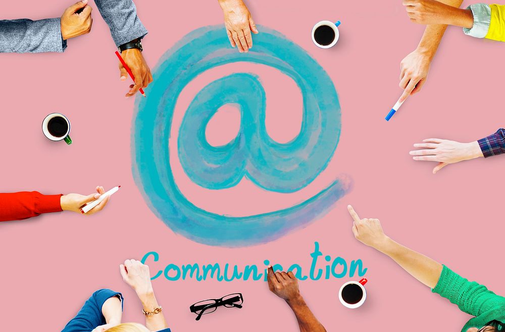 At Sign Communication Contact Connection Concept