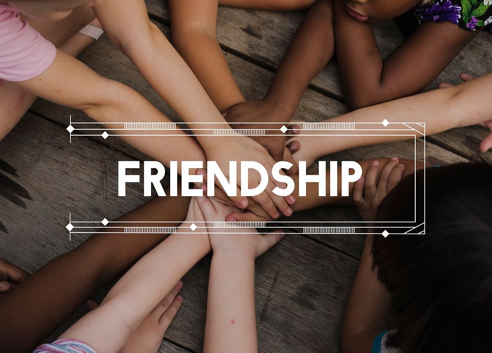 Diversity hands community together friendship