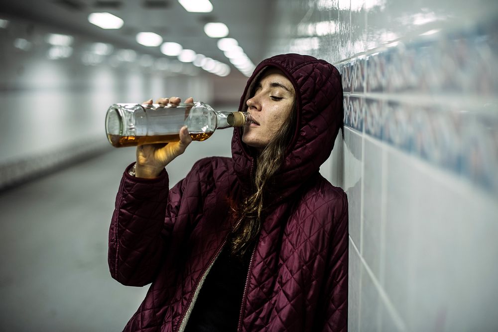 Homeless Alcoholic Drinking Alcohol | Premium Photo - rawpixel