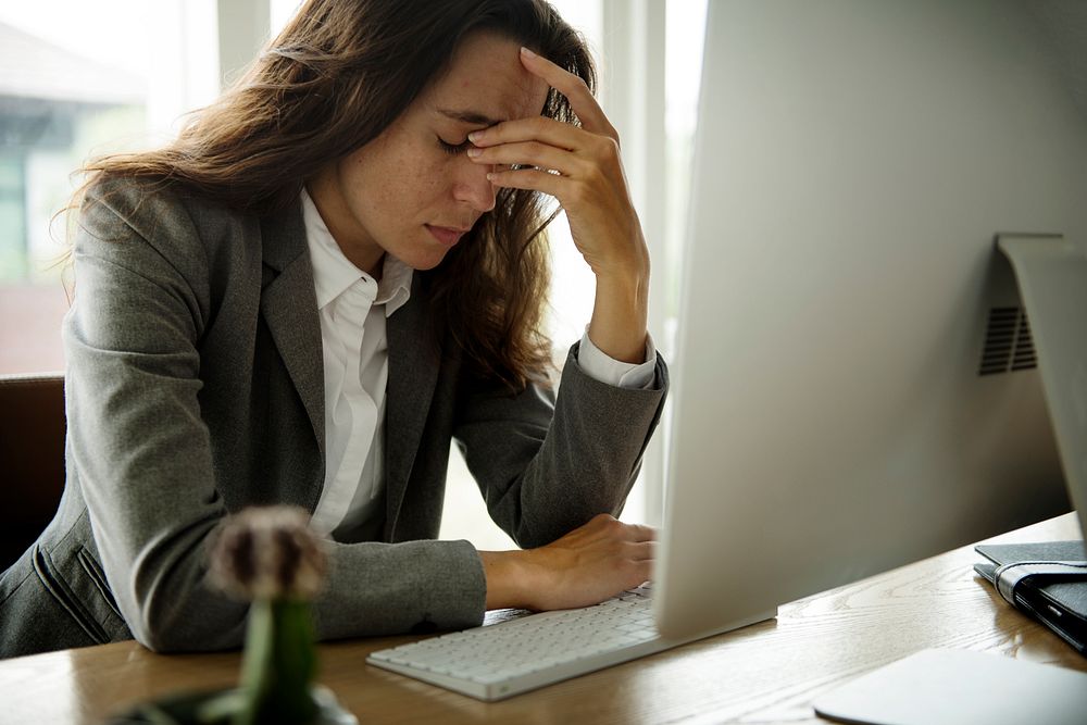 Businesswoman got Fired Unemployed Feeling Stressed