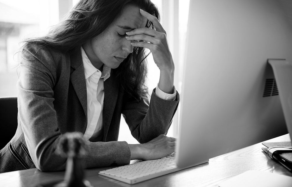 Businesswoman got Fired Unemployed Feeling Stressed