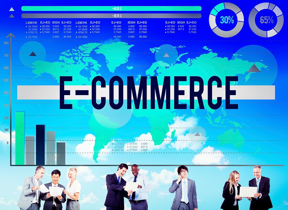 E-Commerce Online Networking Technology Marketing Business Concept