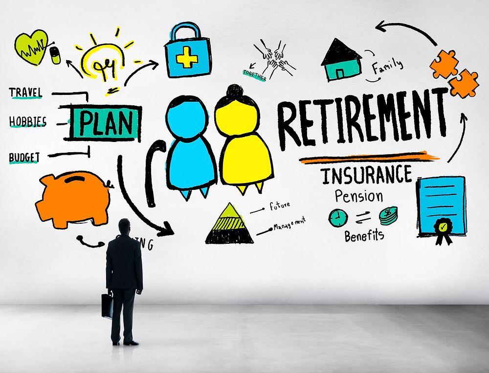 Businessman Retirement Looking Up Qualification Occupation Concept