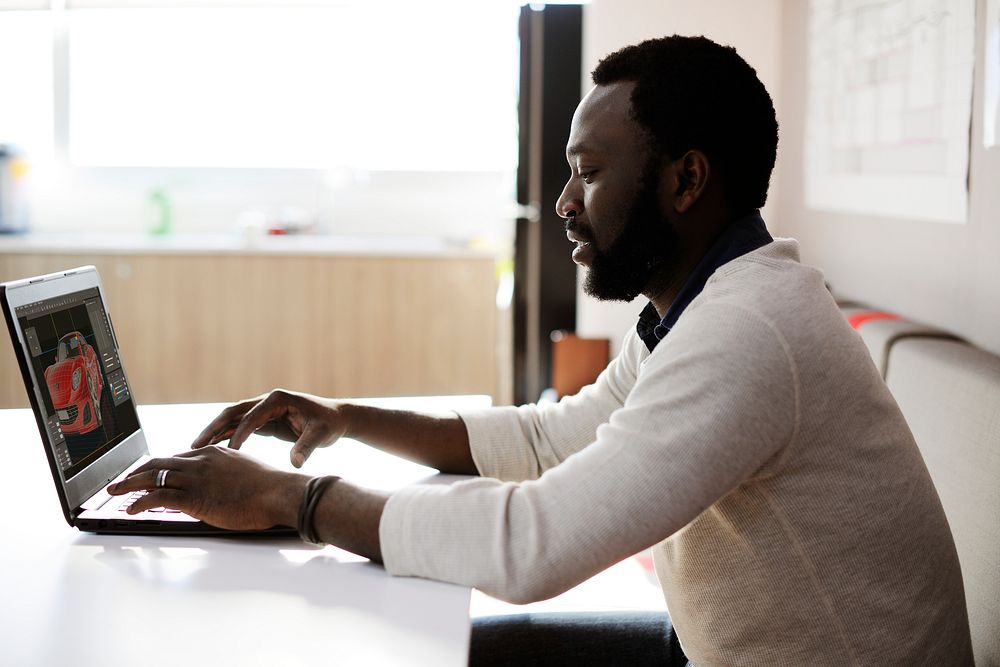 People using computer laptop