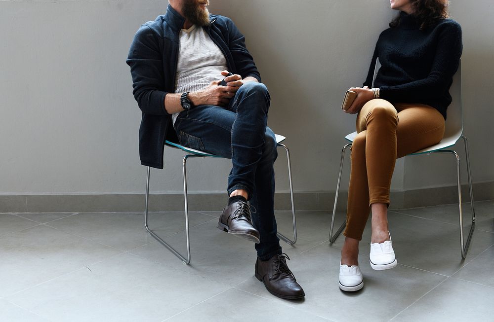 People Talking Together During Office Break Time