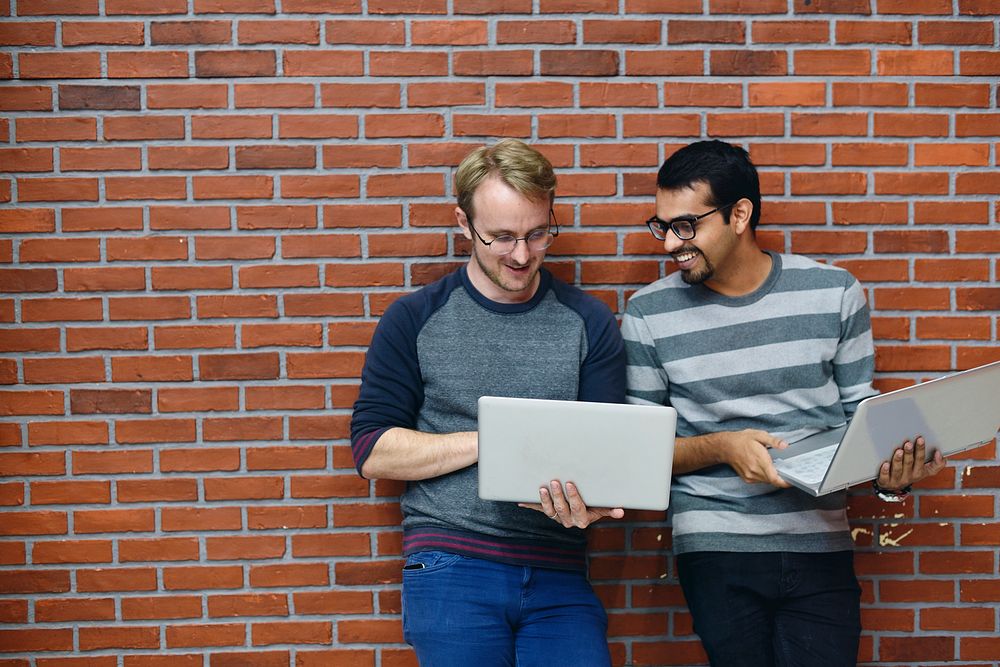 Diverse people working together