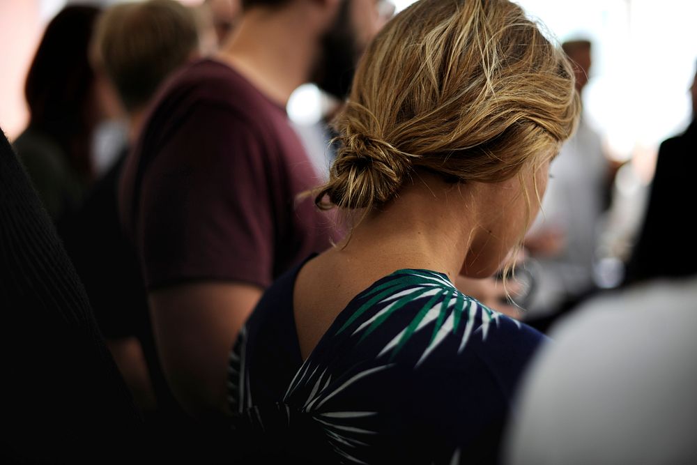 Group of diverse people attending startup business course