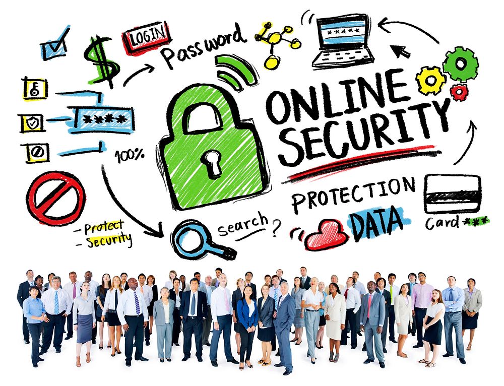 Online Security Protection Internet Safety Business Aspiration Concept