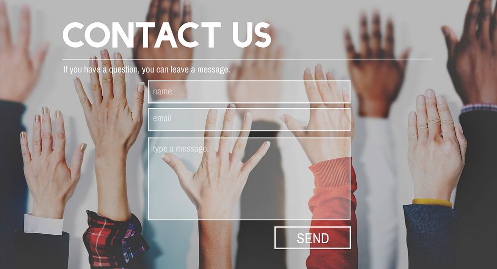 Contact Us Support Assiatance Correspondence Concept