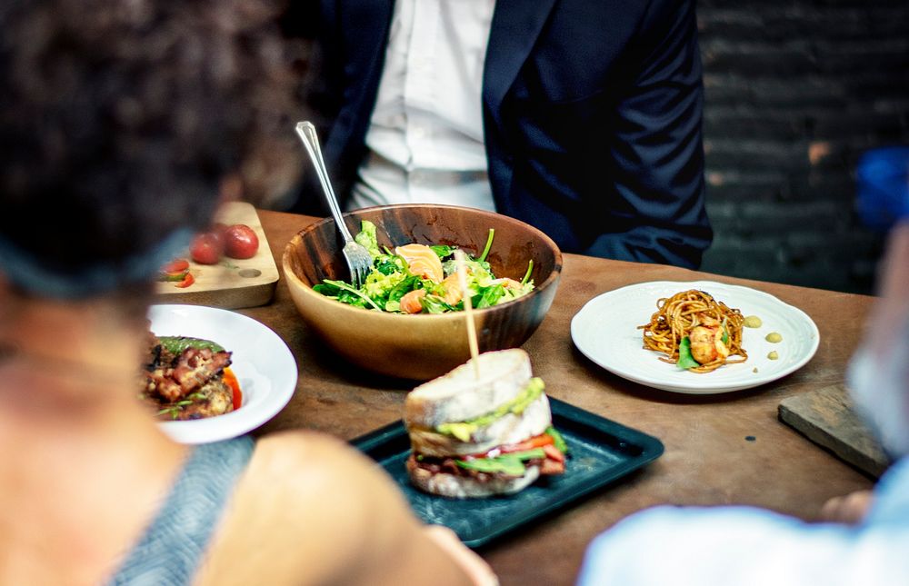 Cooked food on the table