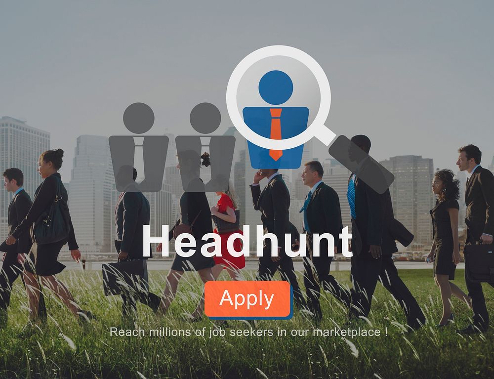 Headhunt Employment Applicatino Job Concept