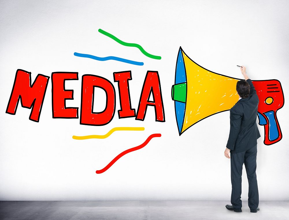 Media Entertainment Multimedia Social Media Concept