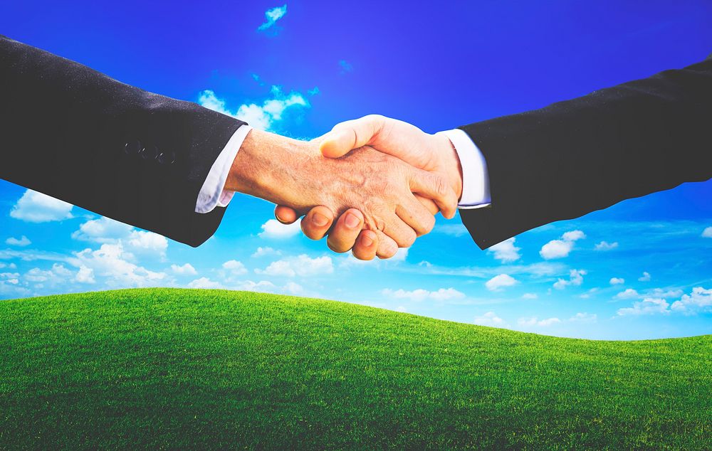 Business People Agreement Handshake Partner Concept