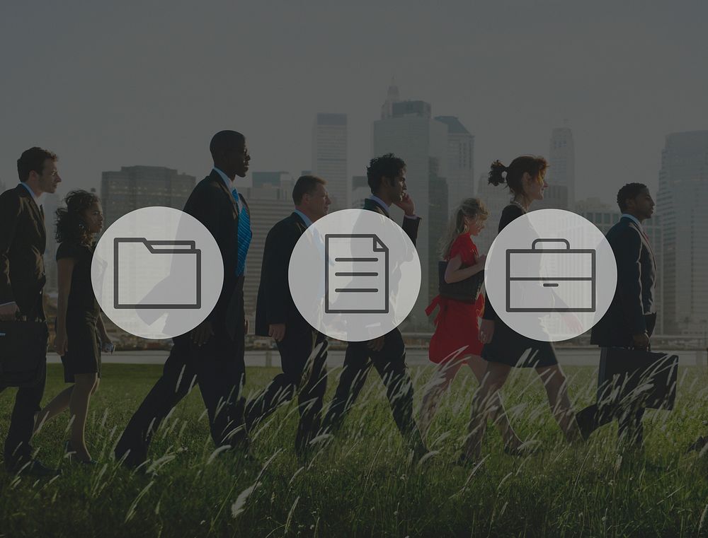Business Office Folder Files Document Concept