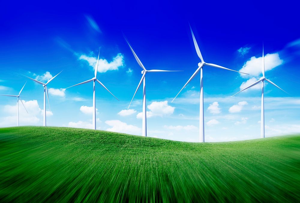 Environmental Conservation Windmill Outdoors Green Concept