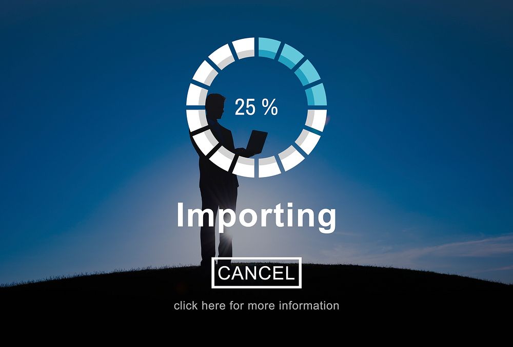 Importing Progress Bar Loading Concept