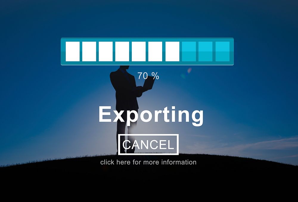 Exporting Files Progress Bar Concept