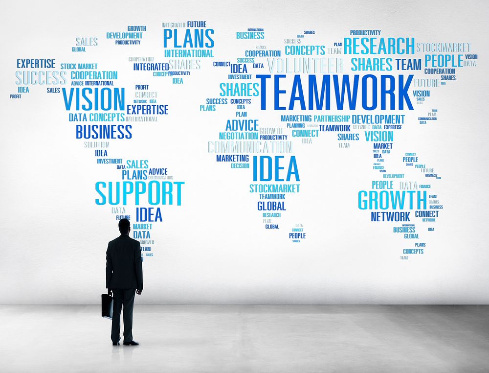 Businessman Planning Strategy Global Business Teamwork Concept