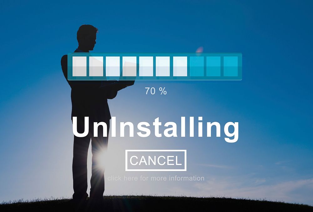 Uninstalling Remove Delete Cancellation Uninstall Concept