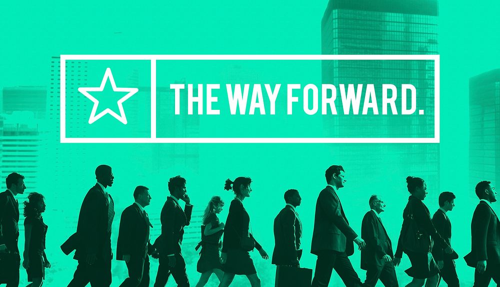 The Way Forward Aim Ahead Vision Target Success Concept