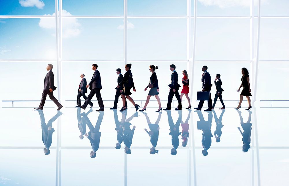Business People Corporate Walking Office Concept
