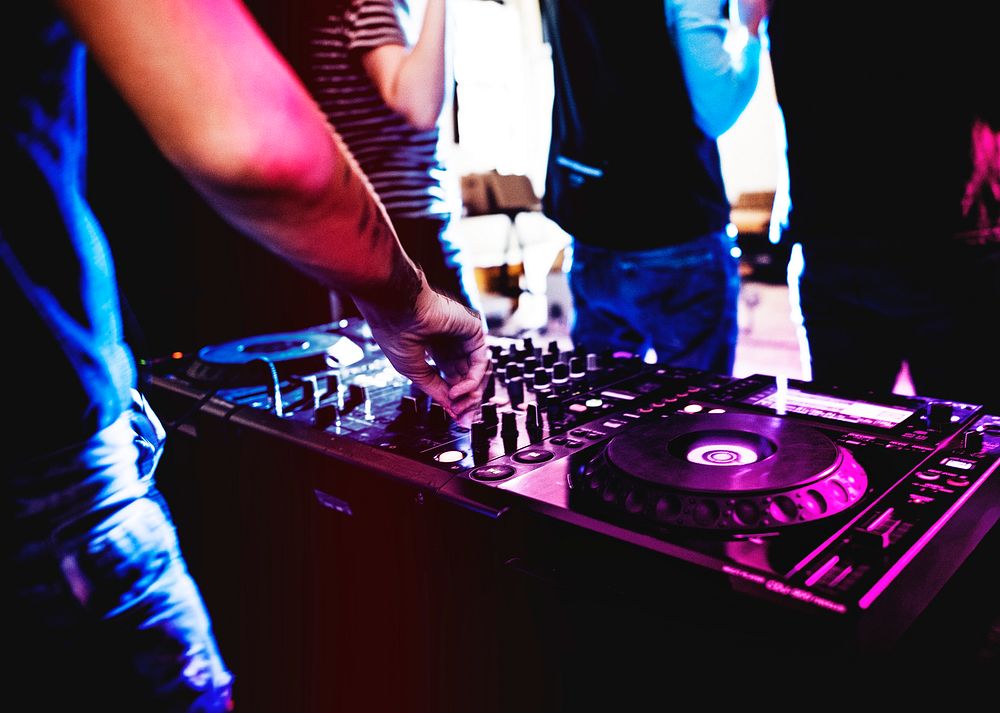 People joining a DJ station
