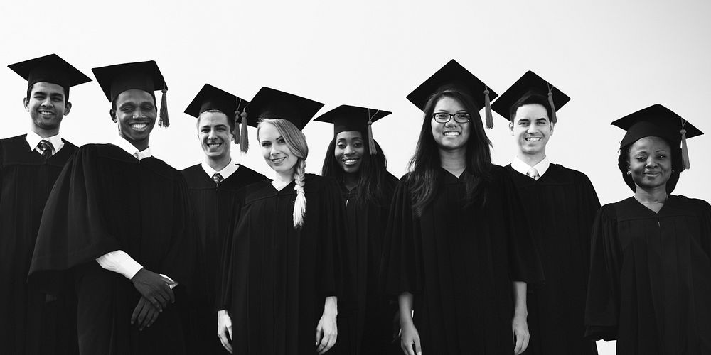 Graduation Students Degree College Concept