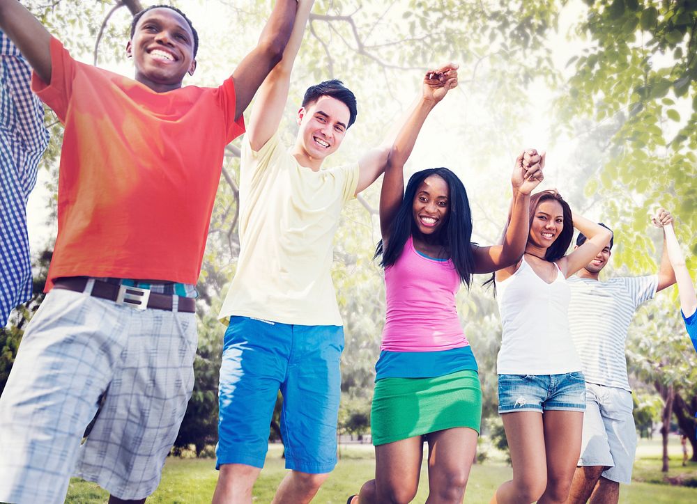 Group Friends Celebration Winning Victory | Premium Photo - rawpixel