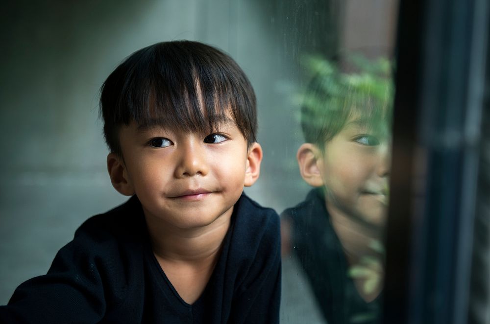 Young asian boy innocence adorable