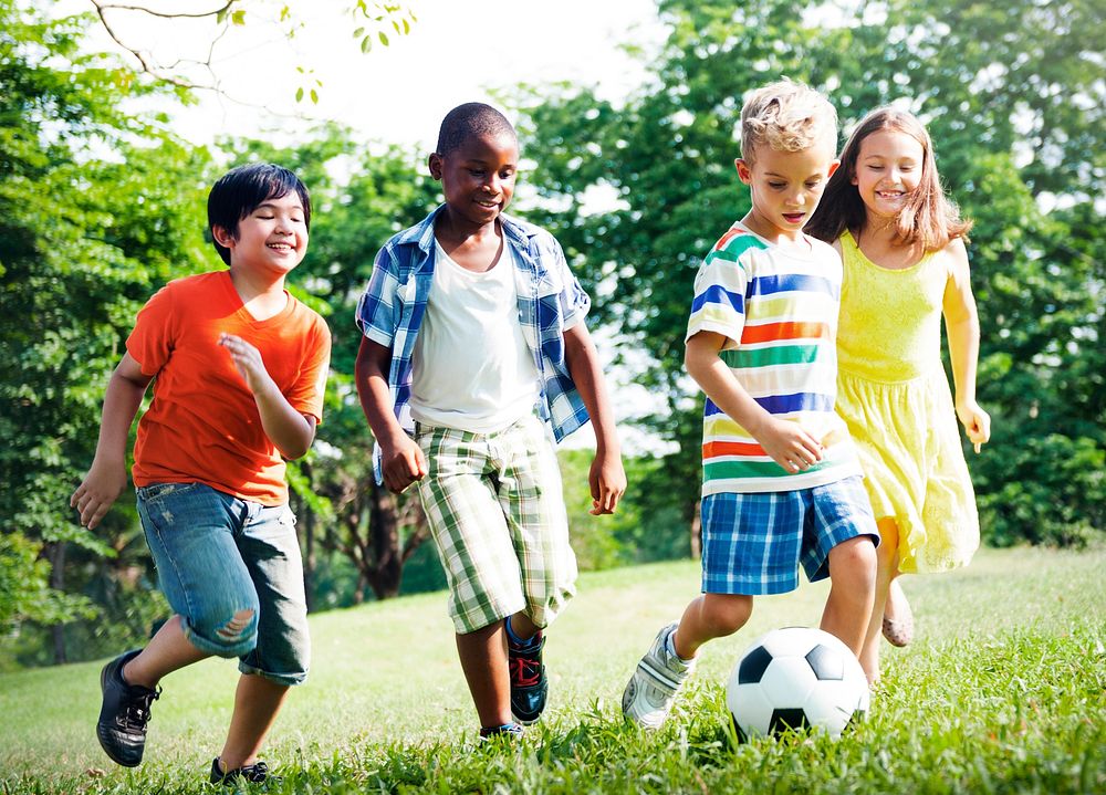 Child Childhood Children Happiness Togetherness Concept