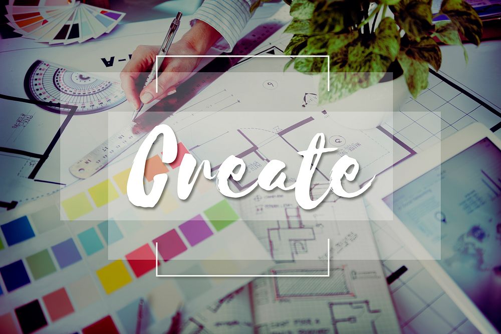 Imagine Create Curate Conceptualize Ideas Concept