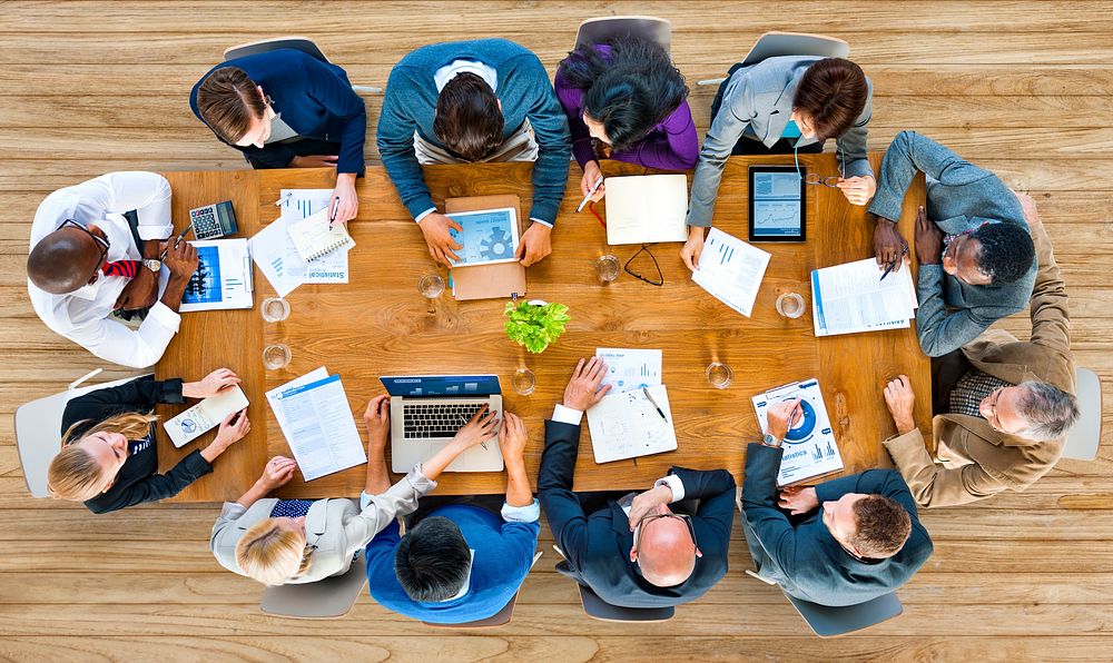 Group of Diverse Business People in a Meeting Concept